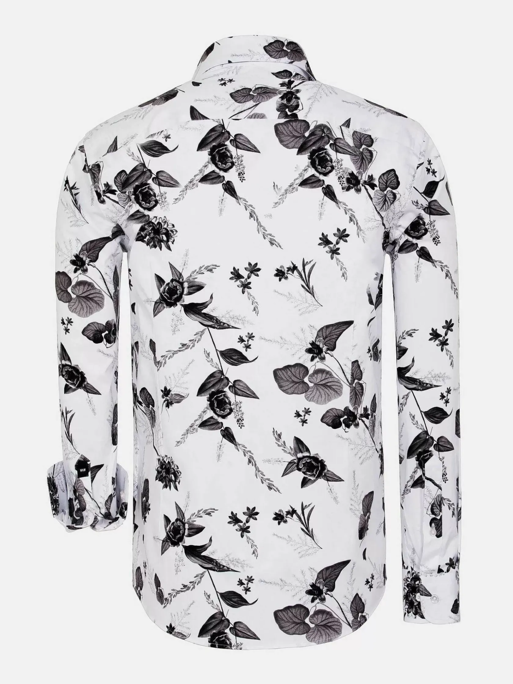 Wam Denim Overhemd Lange Mouwen|Oasis White Floral Print Overhemd Lange Mouw
