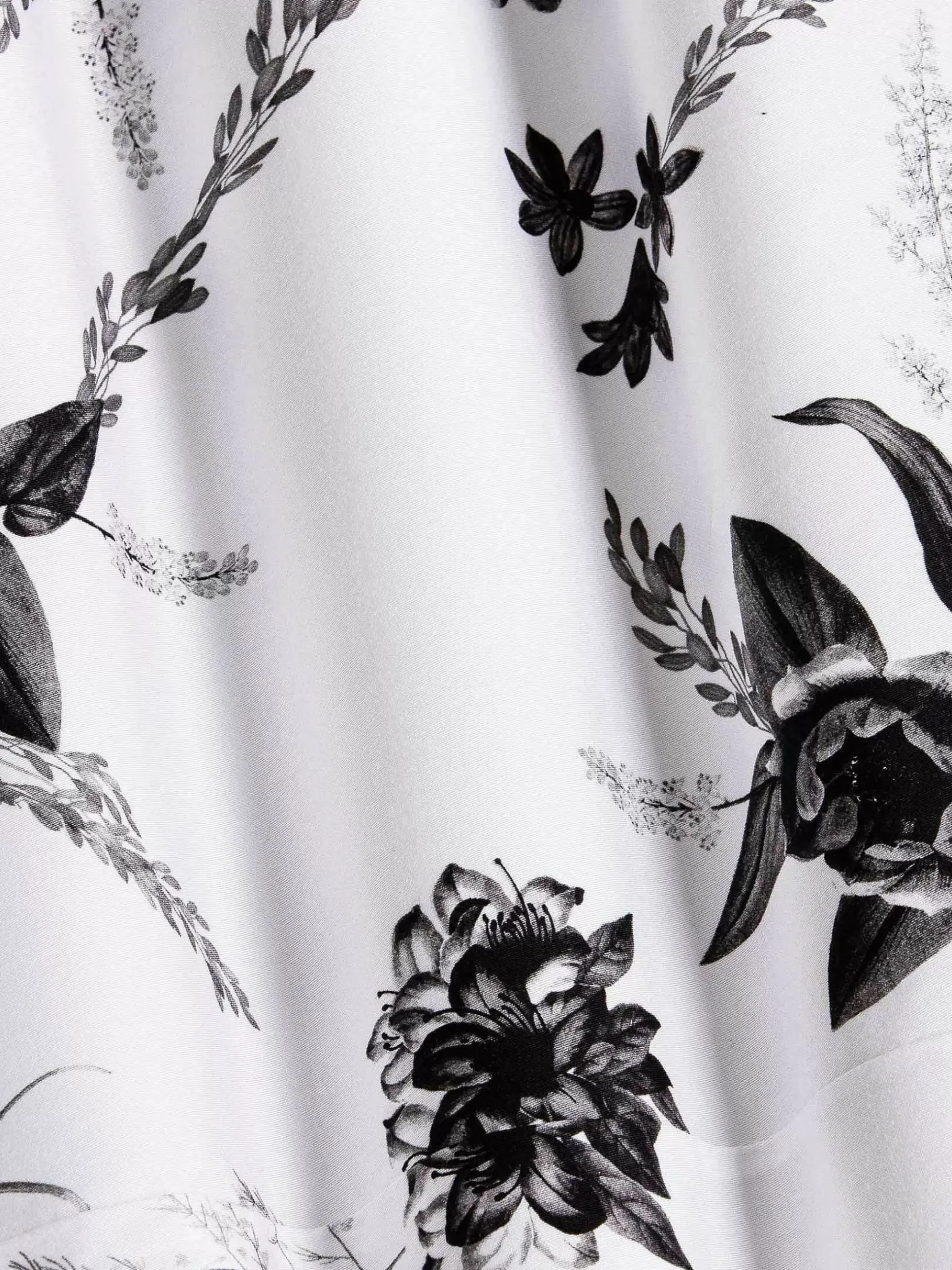 Wam Denim Overhemd Lange Mouwen|Oasis White Floral Print Overhemd Lange Mouw