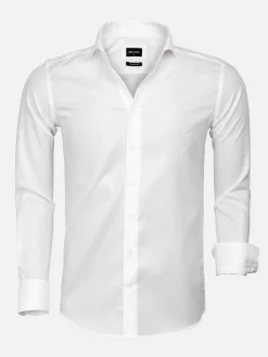 Wam Denim Overhemd Lange Mouwen|Overhemd 75613 Burgos White