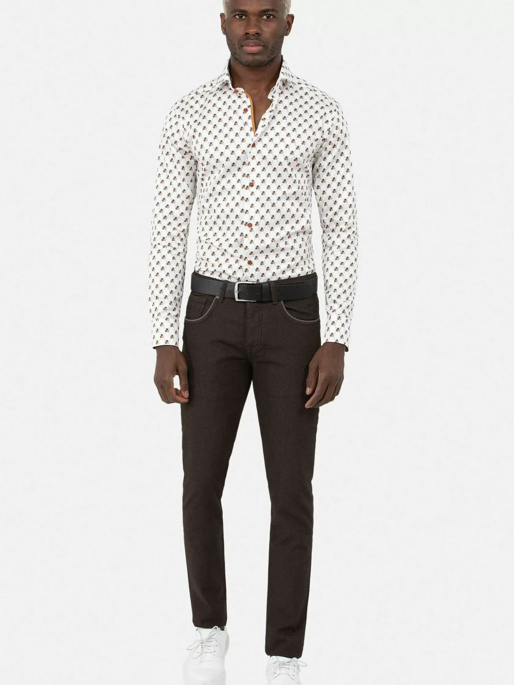 Wam Denim Overhemd Lange Mouwen|Overhemd 75626 Cadiz White