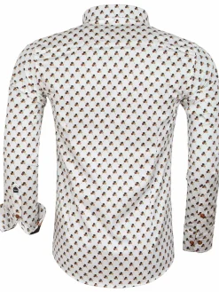 Wam Denim Overhemd Lange Mouwen|Overhemd 75626 Cadiz White