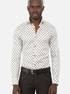Wam Denim Overhemd Lange Mouwen|Overhemd 75626 Cadiz White
