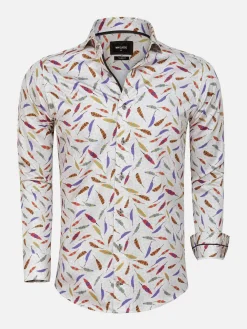 Wam Denim Overhemd Lange Mouwen|Overhemd 75644 Elvas Beige