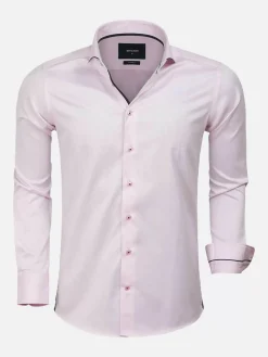 Wam Denim Overhemd Lange Mouwen|Overhemd 75623 Getafe Pink