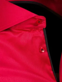 Wam Denim Overhemd Lange Mouwen|Overhemd 75525 Jaen Red