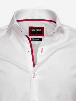 Wam Denim Overhemd Lange Mouwen|Overhemd 75525 Jaen White