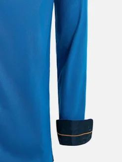 Wam Denim Overhemd Lange Mouwen|Overhemd Lange Mouw 75656 Beaufort Relly Blue