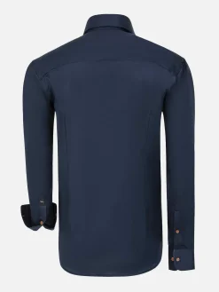 Wam Denim Overhemd Lange Mouwen|Overhemd Lange Mouw 59014 Brizon Navy