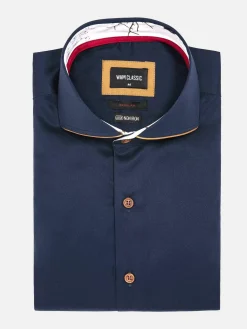 Wam Denim Overhemd Lange Mouwen|Overhemd Lange Mouw 59014 Brizon Navy