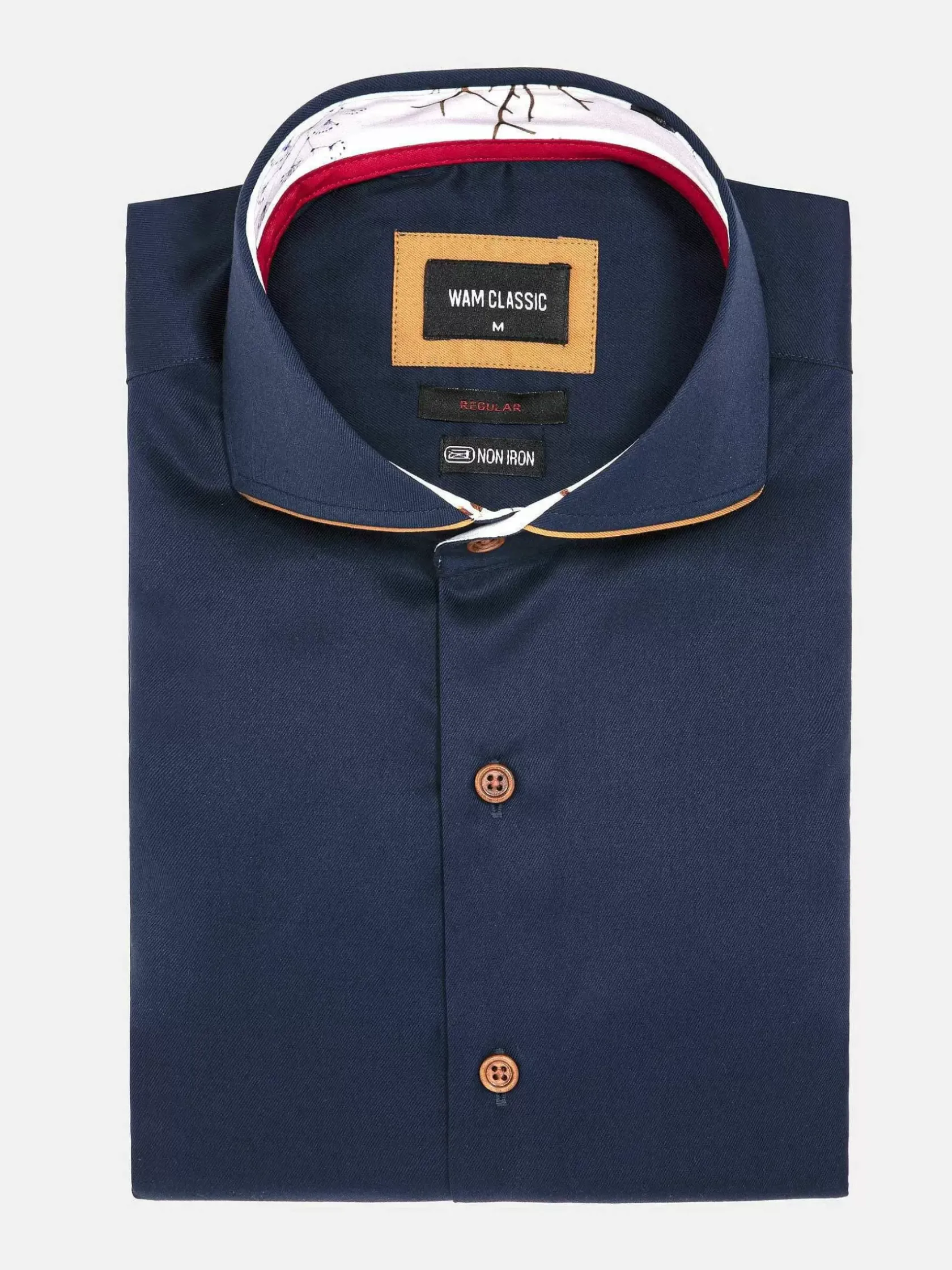 Wam Denim Overhemd Lange Mouwen|Overhemd Lange Mouw 59014 Brizon Navy