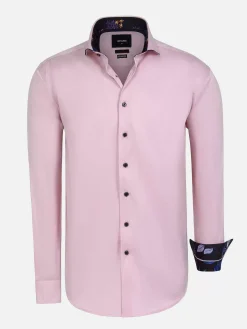 Wam Denim Overhemd Lange Mouwen|Overhemd Lange Mouw 59014 Brizon Pink