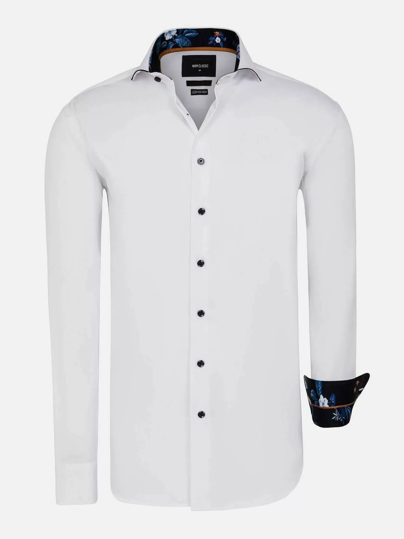 Wam Denim Overhemd Lange Mouwen|Overhemd Lange Mouw 59014 Brizon White
