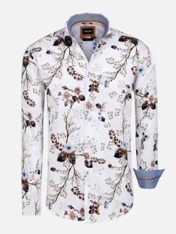Wam Denim Overhemd Lange Mouwen|Overhemd Lange Mouw 59013 Clavant White