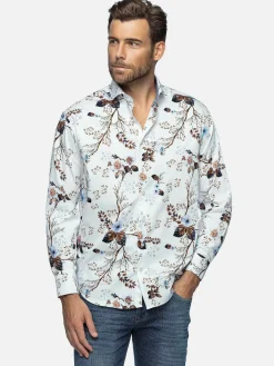 Wam Denim Overhemd Lange Mouwen|Overhemd Lange Mouw 59013 Clavant White