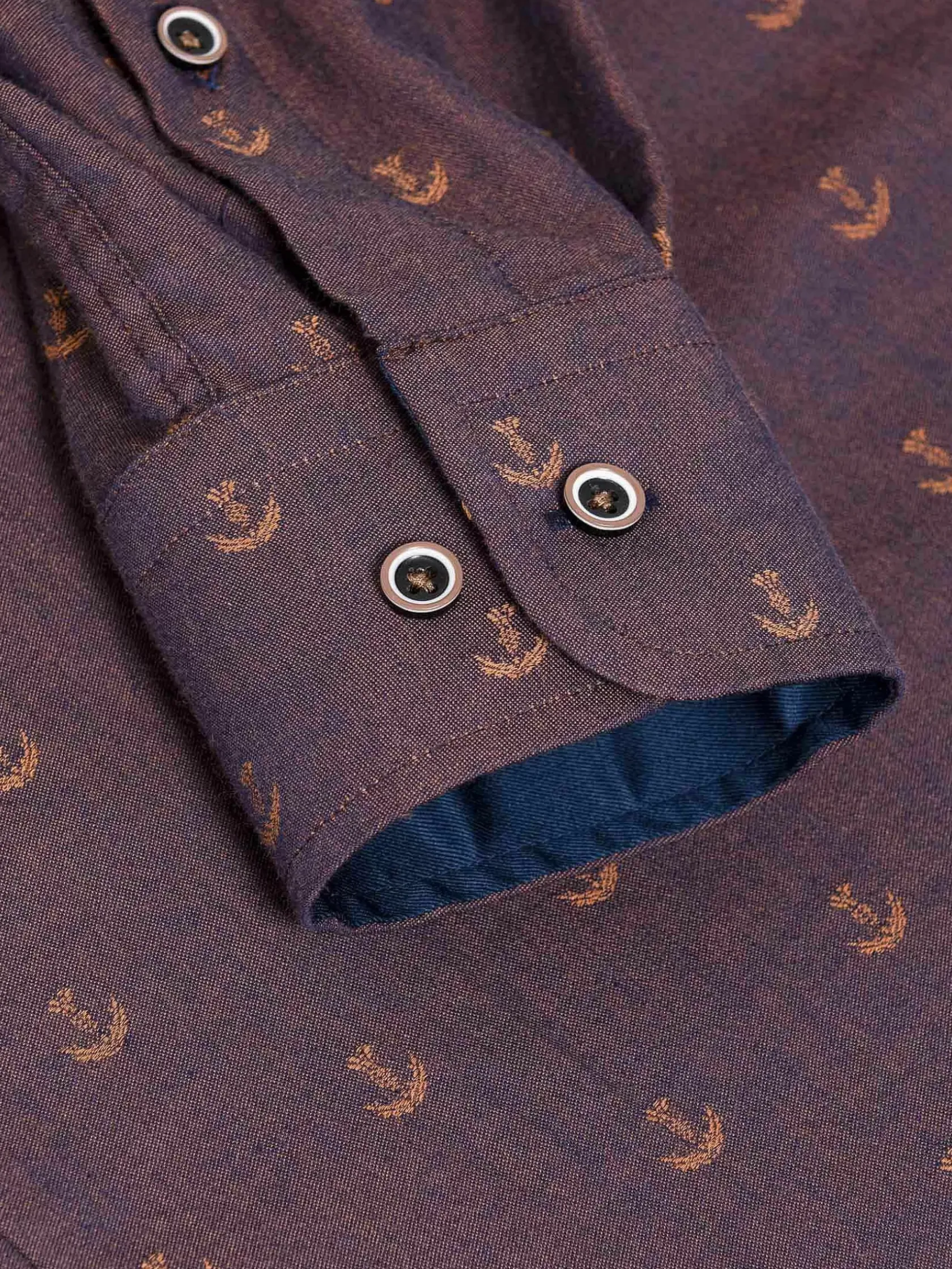 Wam Denim Overhemd Lange Mouwen|Overhemd Lange Mouw 75674 Cormes Navy