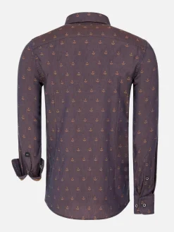 Wam Denim Overhemd Lange Mouwen|Overhemd Lange Mouw 75674 Cormes Navy