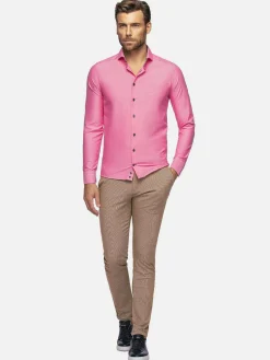 Wam Denim Overhemd Lange Mouwen|Overhemd Lange Mouw 75698 Cruise Fuchsia