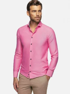 Wam Denim Overhemd Lange Mouwen|Overhemd Lange Mouw 75698 Cruise Fuchsia