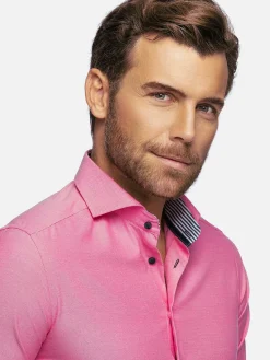 Wam Denim Overhemd Lange Mouwen|Overhemd Lange Mouw 75698 Cruise Fuchsia