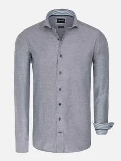 Wam Denim Overhemd Lange Mouwen|Overhemd Lange Mouw 75698 Cruise Navy