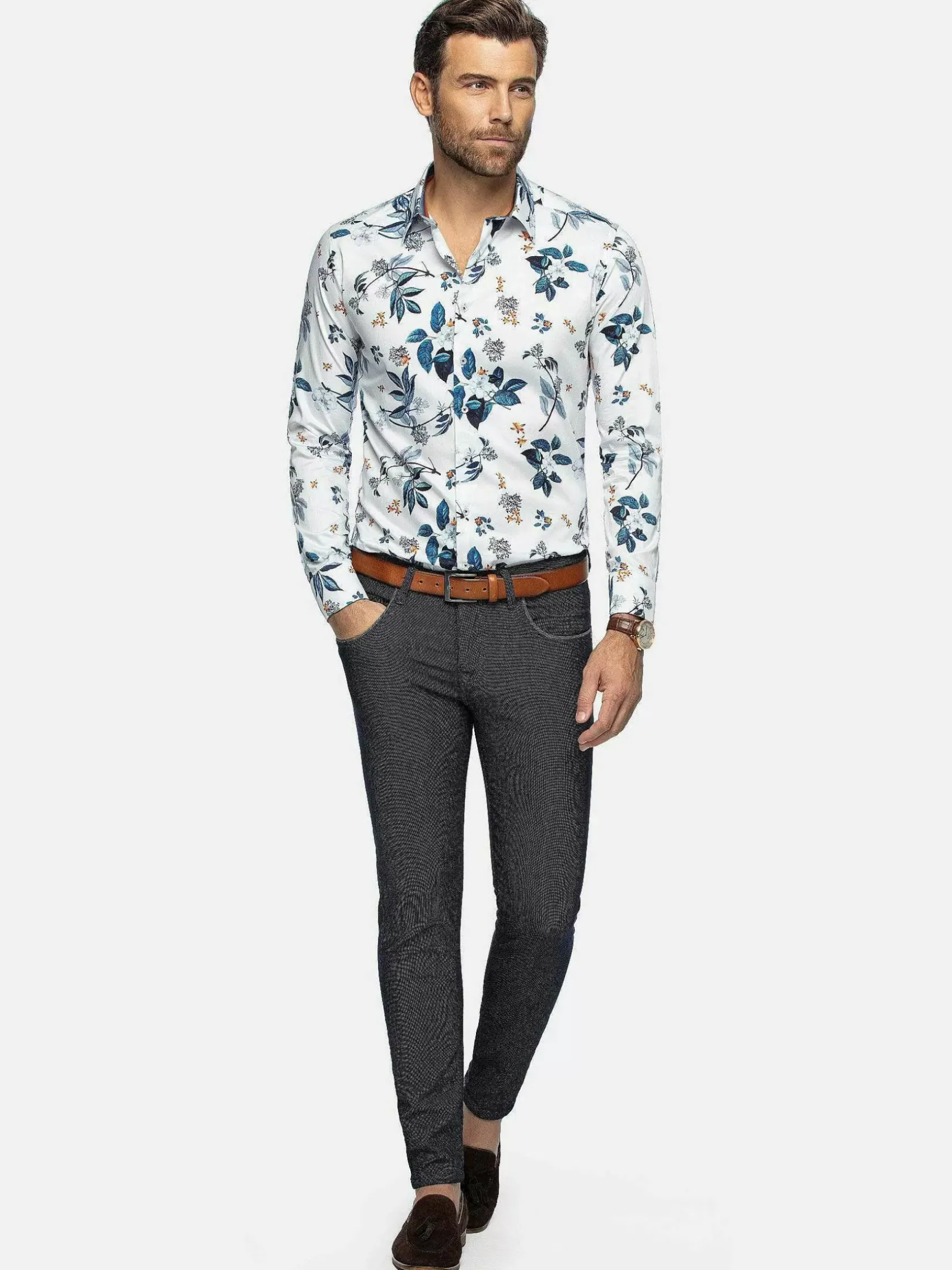 Wam Denim Overhemd Lange Mouwen|Overhemd Lange Mouw 75670 Evander White