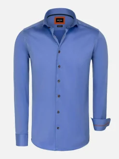 Wam Denim Overhemd Lange Mouwen|Overhemd Lange Mouw 75699 Karls Blue