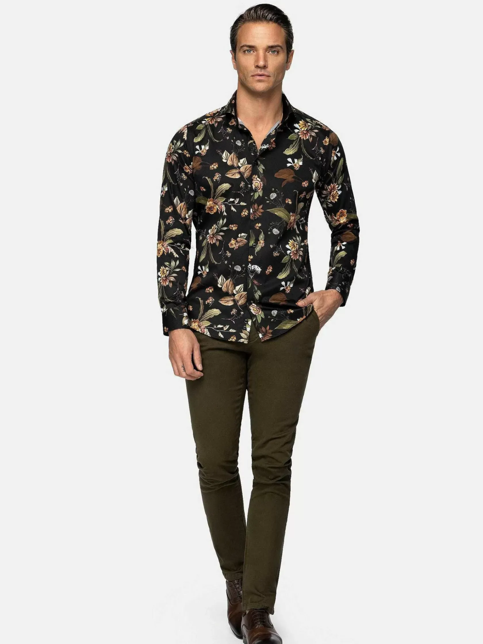 Wam Denim Overhemd Lange Mouwen|Overhemd Lange Mouw 75707 Meru Black