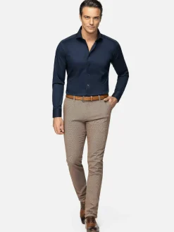 Wam Denim Overhemd Lange Mouwen|Overhemd Lange Mouw 75711 Monsebo Navy