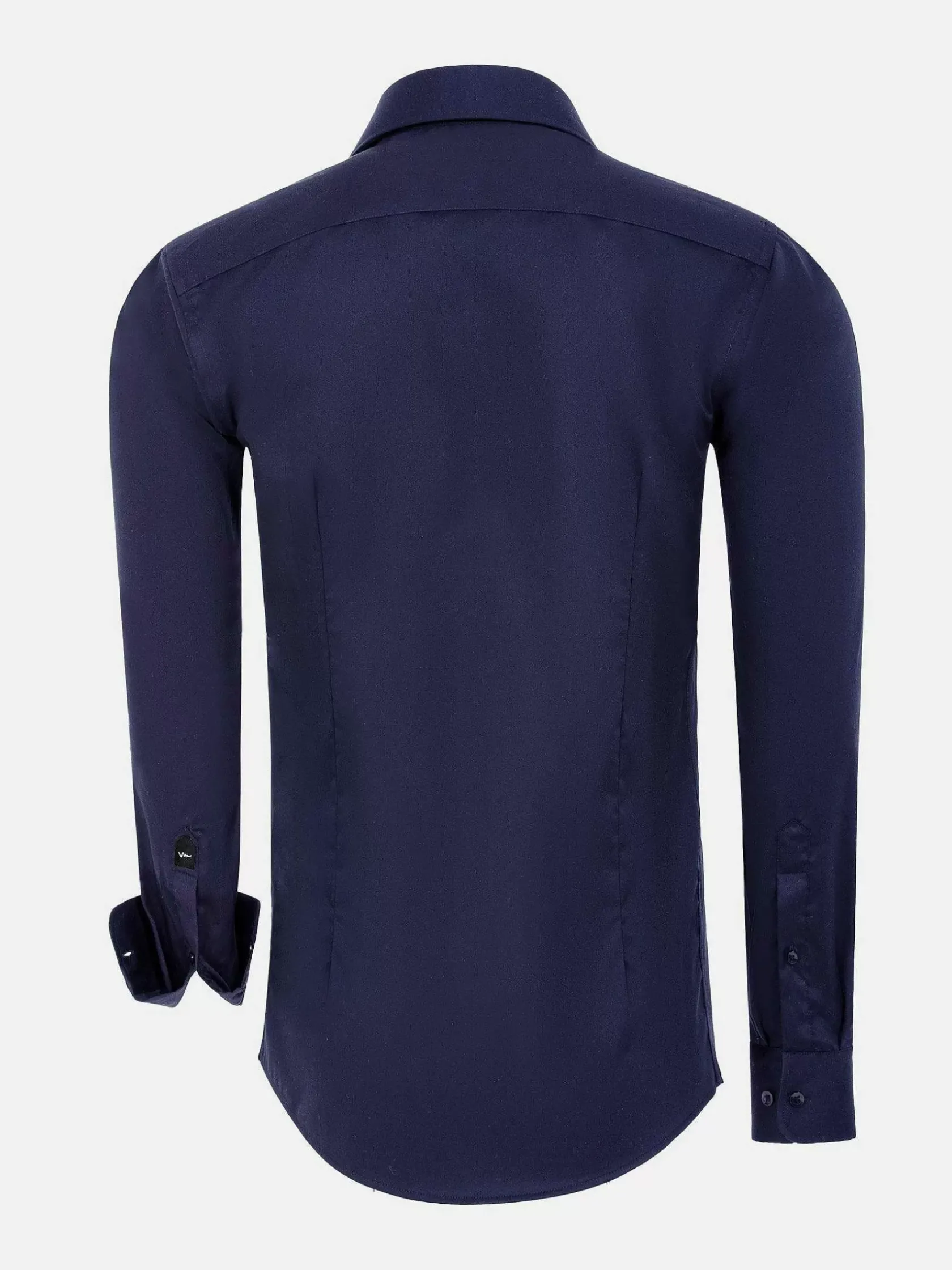 Wam Denim Overhemd Lange Mouwen|Overhemd Lange Mouw 75711 Monsebo Navy