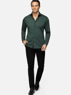 Wam Denim Overhemd Lange Mouwen|Overhemd Lange Mouw 75716 Morebo Green