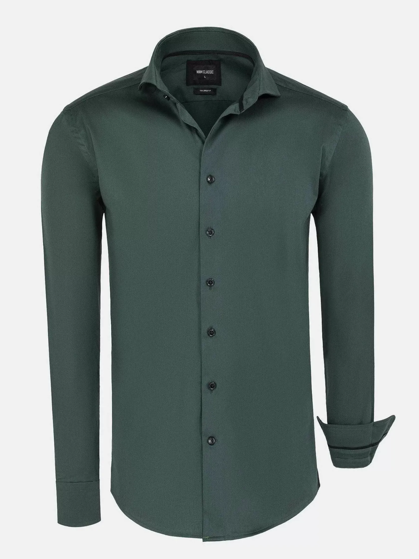 Wam Denim Overhemd Lange Mouwen|Overhemd Lange Mouw 75716 Morebo Green