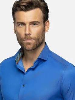 Wam Denim Overhemd Lange Mouwen|Overhemd Lange Mouw 75694 Murial Blue