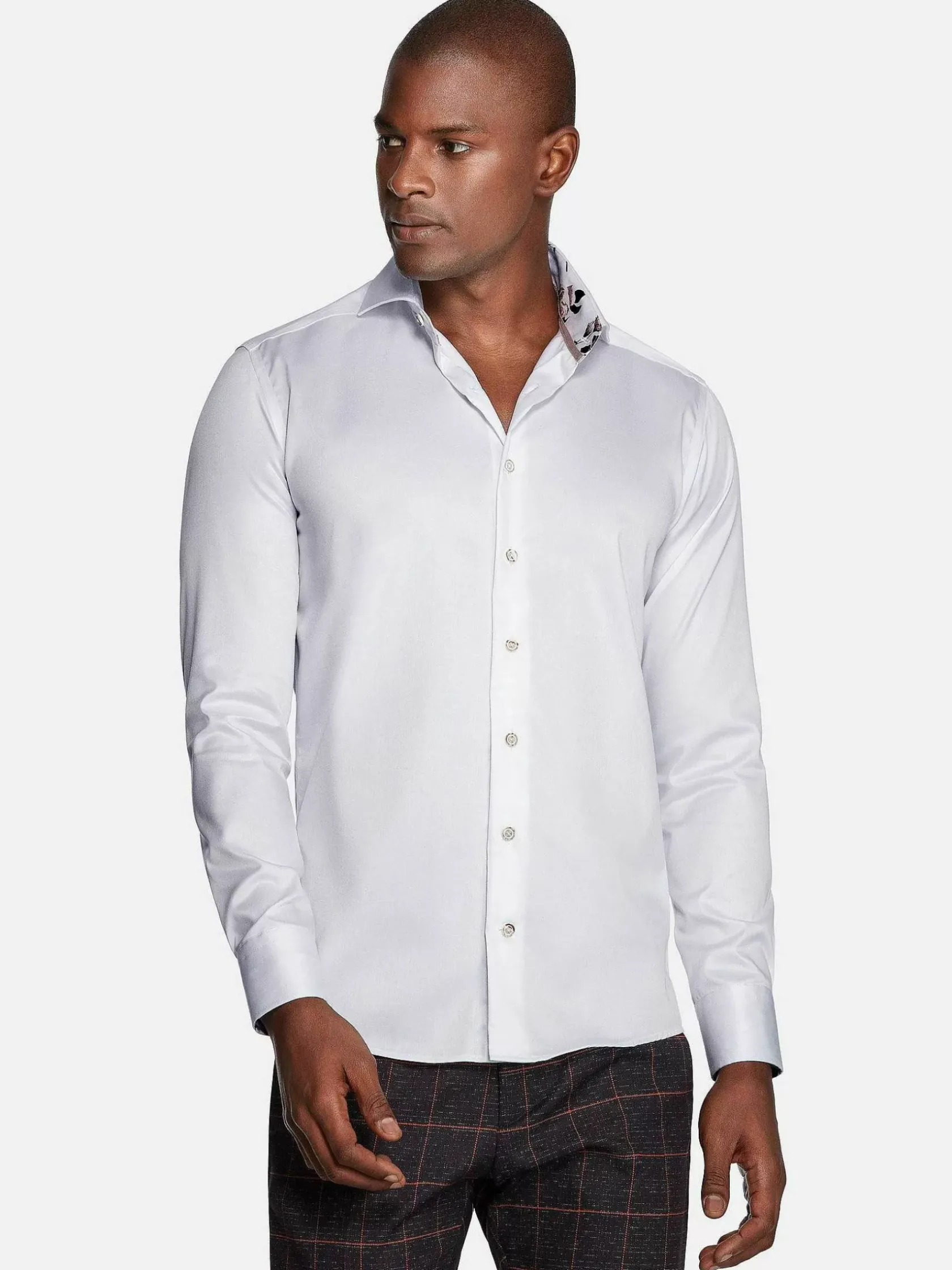 Wam Denim Overhemd Lange Mouwen|Overhemd Lange Mouw 75679 Pavel White