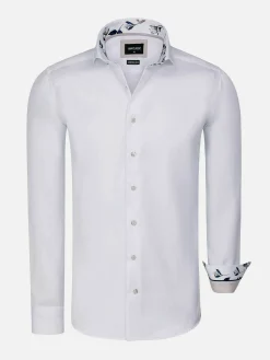 Wam Denim Overhemd Lange Mouwen|Overhemd Lange Mouw 75679 Pavel White