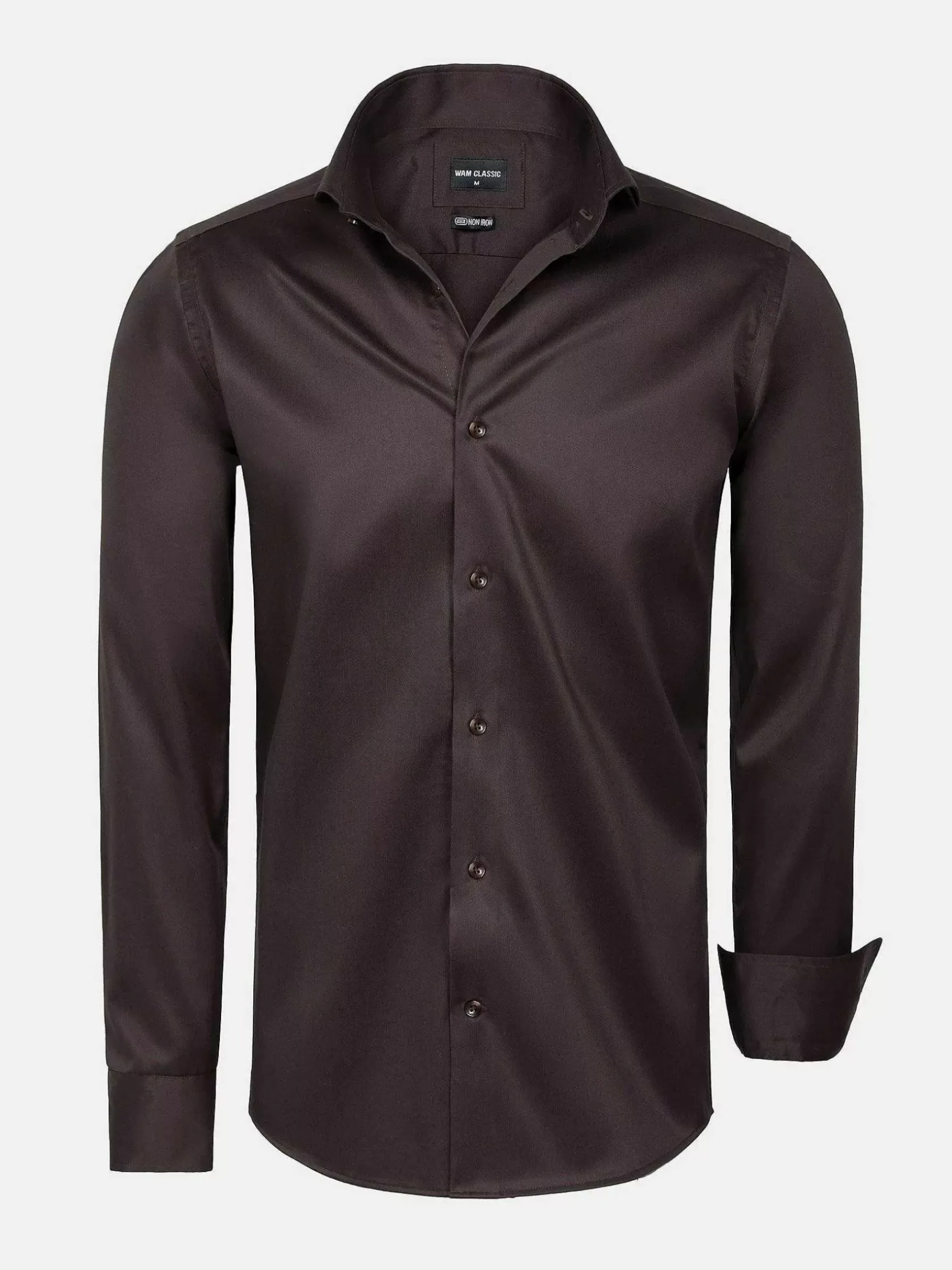 Wam Denim Overhemd Lange Mouwen|Overhemd Lange Mouw 75665 Pelle Brown