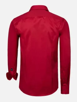Wam Denim Overhemd Lange Mouwen|Overhemd Lange Mouw 75665 Pelle Red