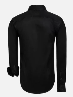 Wam Denim Overhemd Lange Mouwen|Overhemd Lange Mouw 75720 Perth Black