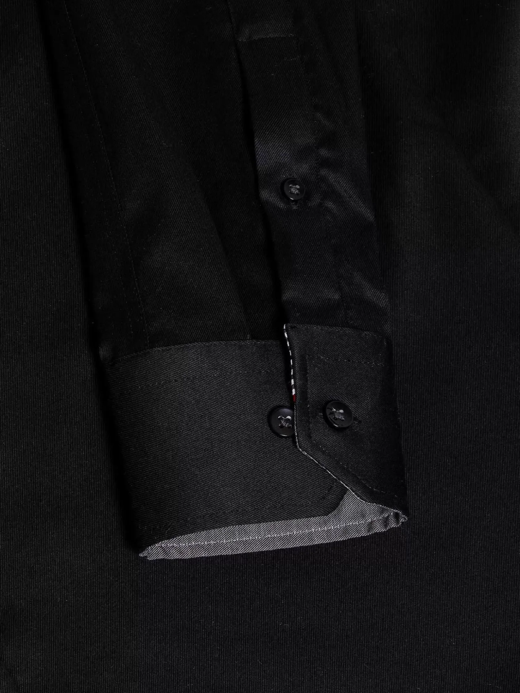 Wam Denim Overhemd Lange Mouwen|Overhemd Lange Mouw 75720 Perth Black