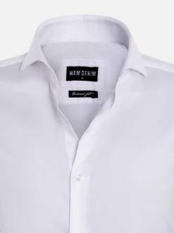 Wam Denim Overhemd Lange Mouwen|Overhemd Lange Mouw Prato 75563 White
