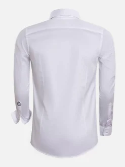 Wam Denim Overhemd Lange Mouwen|Overhemd Lange Mouw Prato 75563 White