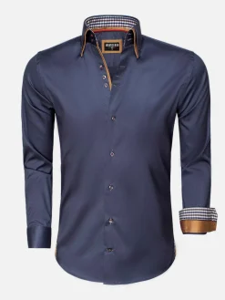 Wam Denim Overhemd Lange Mouwen|Overhemd Lange Mouw Roma Anthracite