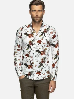 Wam Denim Overhemd Lange Mouwen|Overhemd Lange Mouw 75714 Santana White