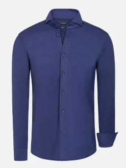 Wam Denim Overhemd Lange Mouwen|Overhemd Lange Mouw 75660 Sella Navy