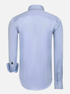 Wam Denim Overhemd Lange Mouwen|Overhemd Lange Mouw 75719 Victoria Light Blue