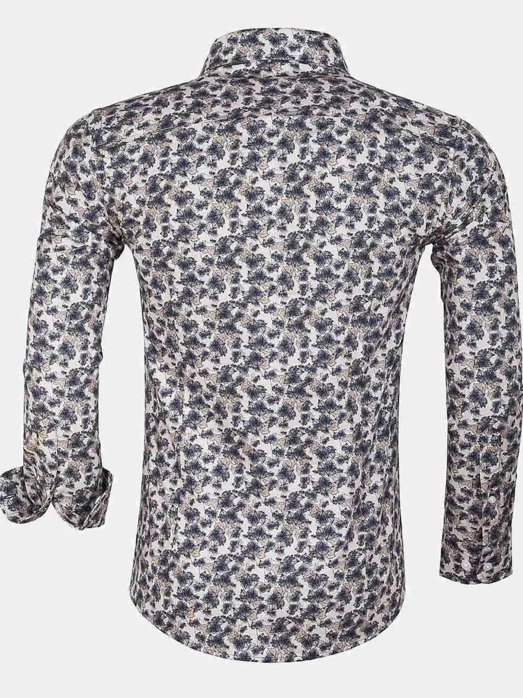 Wam Denim Overhemd Lange Mouwen|Overhemd Lange Mouw White Dark Grey
