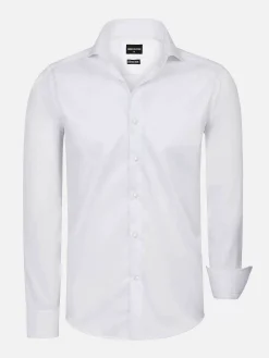 Wam Denim Overhemd Lange Mouwen|Overhemd Lang Mouw 75665 Harvey Specter White