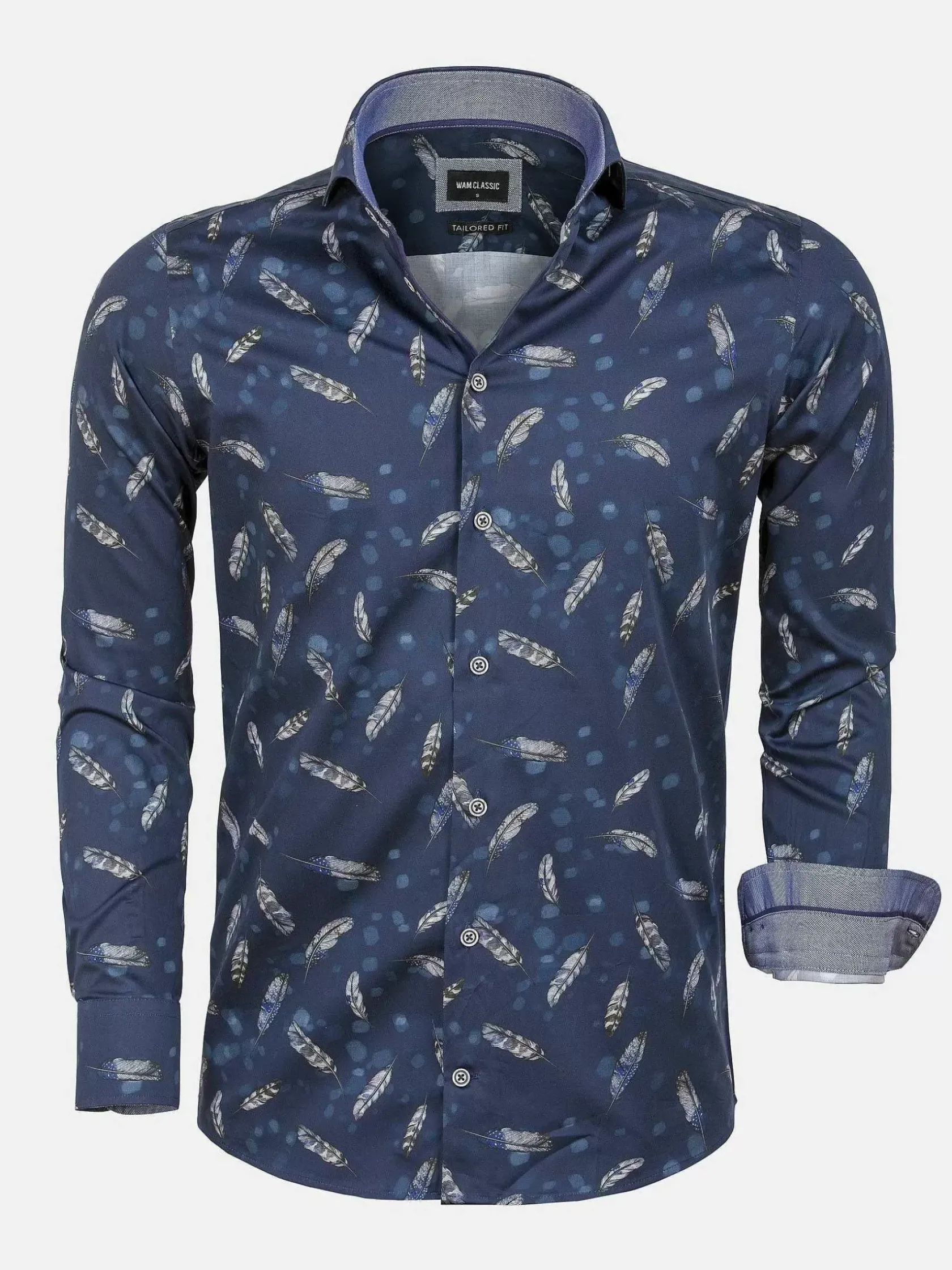 Wam Denim Overhemd Lange Mouwen|Overhemd 75602 Murcia Navy
