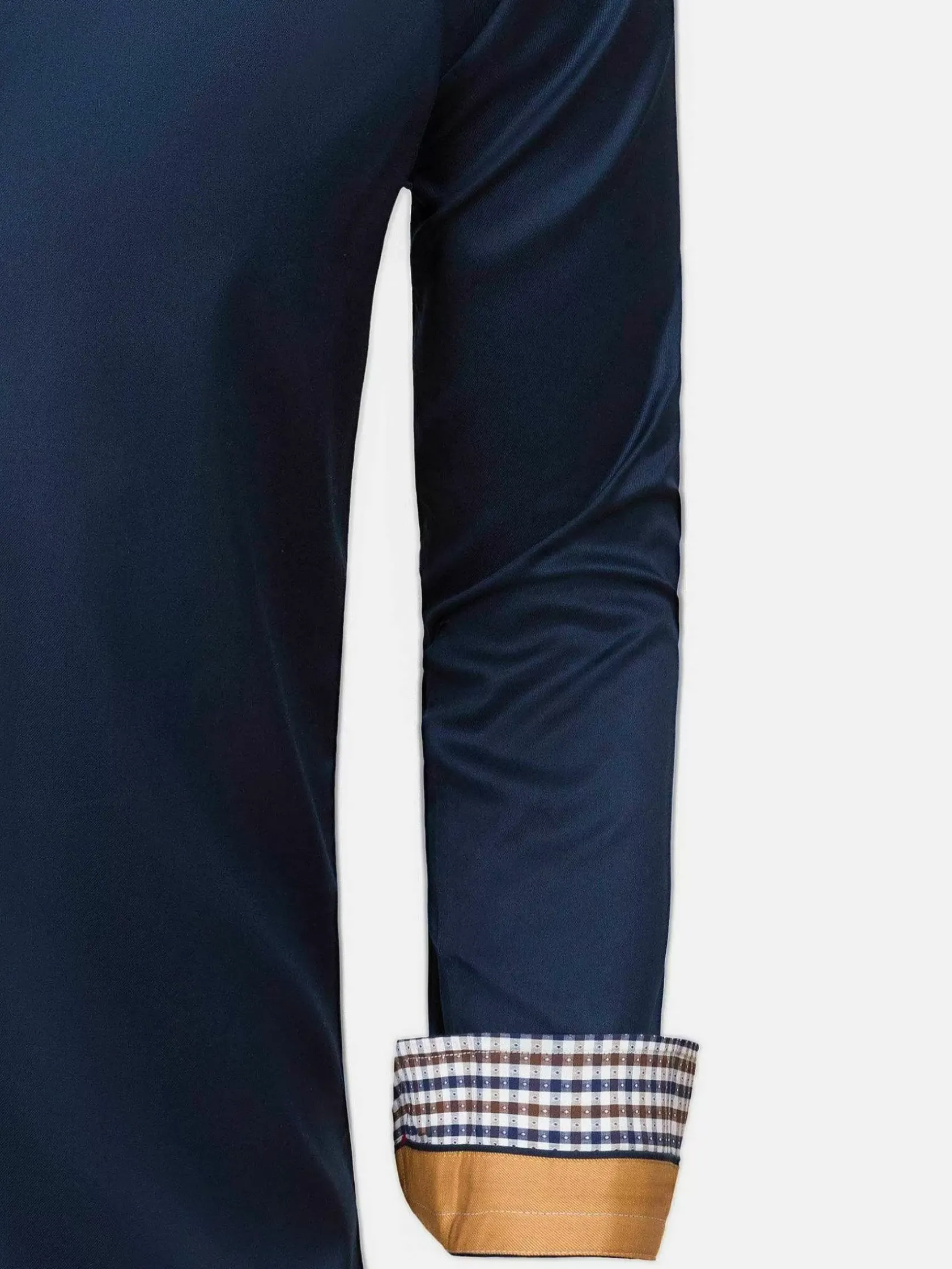 Wam Denim Overhemd Lange Mouwen|Overhemd 75428 Roma Navy