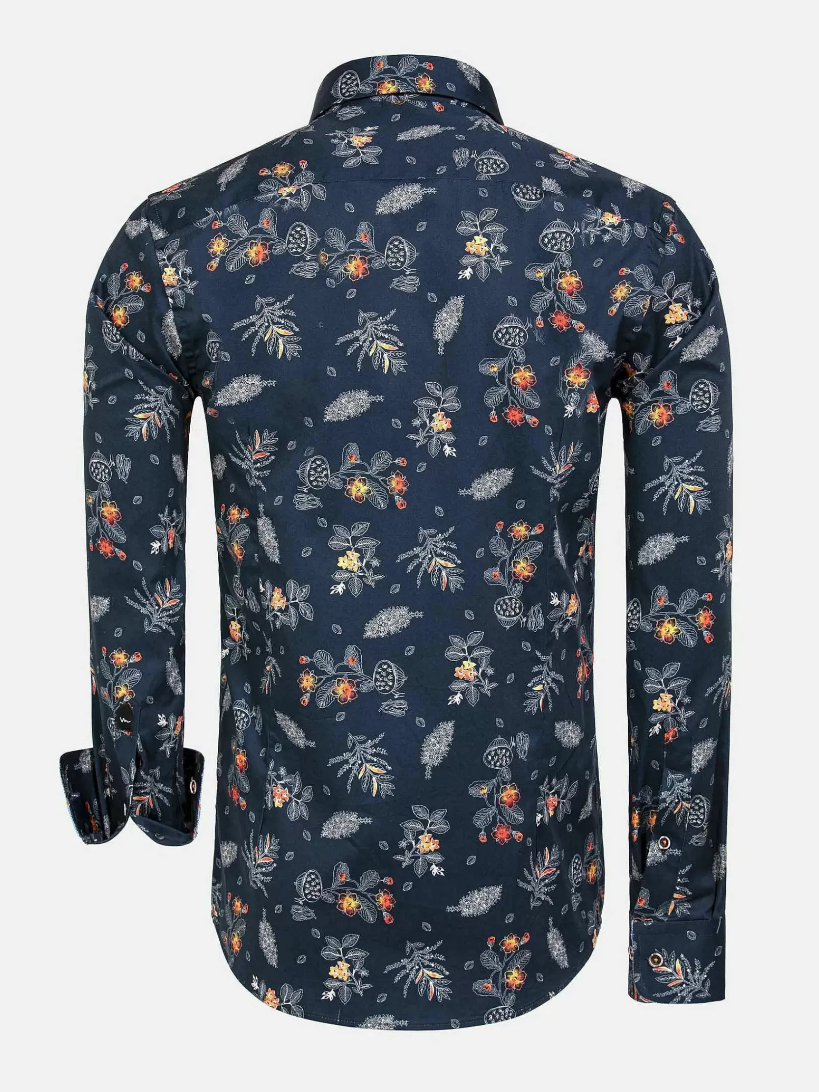 Wam Denim Overhemd Lange Mouwen|Overhemd 75581 Siracusa Navy