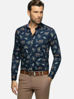 Wam Denim Overhemd Lange Mouwen|Overhemd 75581 Siracusa Navy